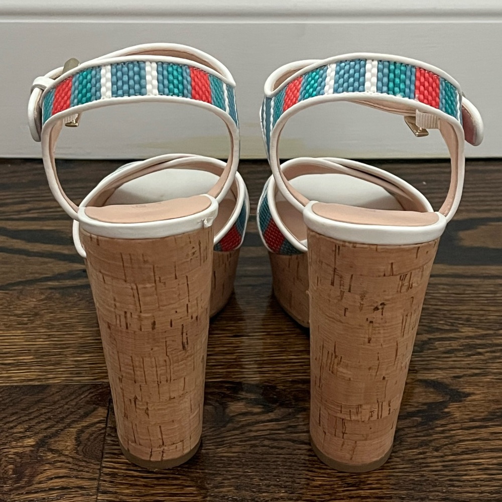 Kate Spade Striped Raffia Platform - Picture 4 of 6